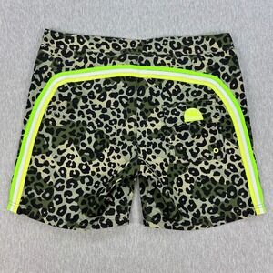 Sundek Rainbow Board Shorts Mens 34 Leopard Print Camo Green 6.5" Inseam Lined